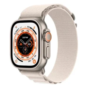 Смарт-годинник Apple Watch Ultra GPS + Cellular 49mm Titanium Case with Starlight Alpine Loop - Medium (MQF03/MQFR3/MQFC3) - image 1