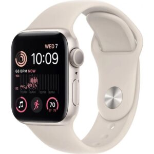 Смарт-годинник Apple Watch SE 2 GPS 44mm Starlight Aluminum Case w. Starlight Sport Band - M/L (MNTE3) - image 1