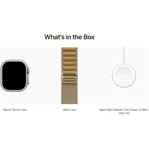 Смарт-годинник Apple Watch Ultra 2 GPS + Cellular 49mm Natural Titan. Case w. Tan Alpine Loop - Small (MX4E3) - image 3