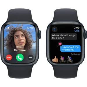Смарт-годинник Apple Watch Series 9 GPS + Cellular 45mm Midnight Alu. Case w. Midnight S. Band - M/L (MRMD3) - image 3