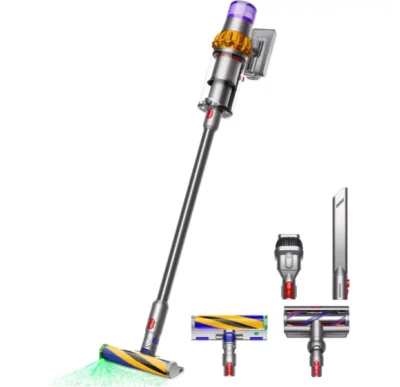 Вертикальний + ручний пилосос (2в1) Dyson V15 Detect Absolute 2023 Yellow/Nickel (446986-01) - image 1
