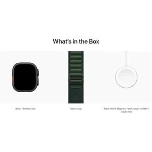 Смарт-годинник Apple Watch Ultra 2 GPS + Cellular 49mm Black Titan. Case w. Dark Green Alpine Loop - Large (MX4T3) - image 3