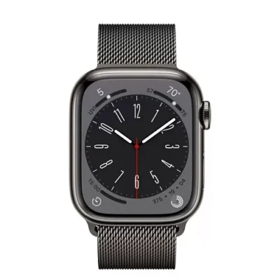 Смарт-годинник Apple Watch Series 9 GPS + Cellular 45mm Graphite S. Steel Case w. Graphite Milanese Loop (MRMX3) - image 2