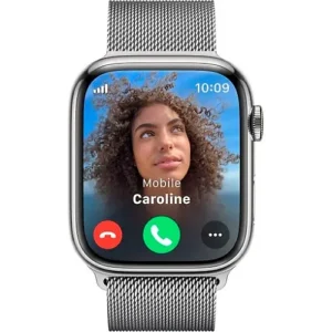 Смарт-годинник Apple Watch Series 9 GPS + Cellular 41mm Silver S. Steel Case w. Silver Milanese Loop (MRJ43) - image 3