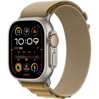 Смарт-годинник Apple Watch Ultra 2 GPS + Cellular 49mm Natural Titan. Case w. Tan Alpine Loop - Small (MX4E3) - image 1