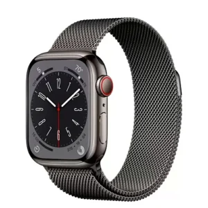 Смарт-годинник Apple Watch Series 9 GPS + Cellular 45mm Graphite S. Steel Case w. Graphite Milanese Loop (MRMX3) - image 1