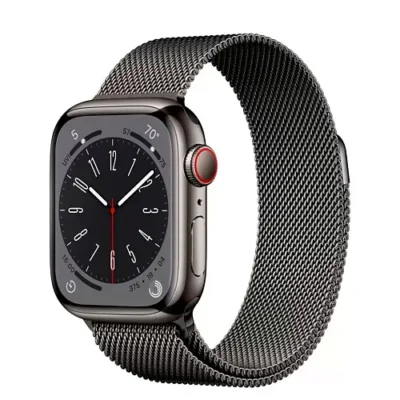 Смарт-годинник Apple Watch Series 9 GPS + Cellular 45mm Graphite S. Steel Case w. Graphite Milanese Loop (MRMX3) - image 1