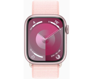 Смарт-годинник Apple Watch Series 9 GPS 45mm Pink Alu. Case w. Light Pink Solo Loop - Size 7 (MR9T3+MTH73) - image 2