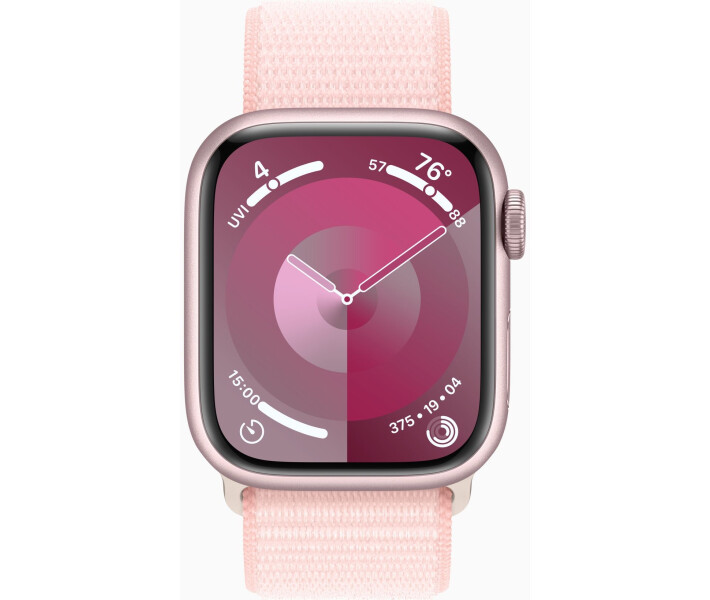 Смарт-годинник Apple Watch Series 9 GPS 45mm Pink Alu. Case w. Light Pink Solo Loop - Size 7 (MR9T3+MTH73) - image 2