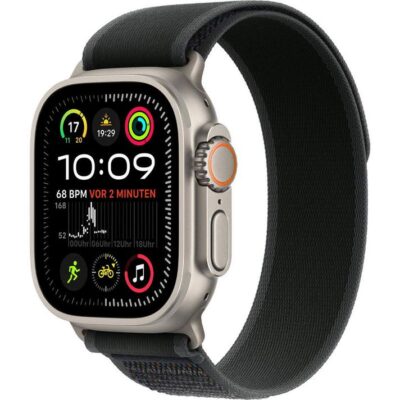 Смарт-годинник Apple Watch Ultra 2 GPS + Cellular 49mm Natural Titan. Case w. Black Trail Loop - M/L (MYT73+MXTR3) - image 1