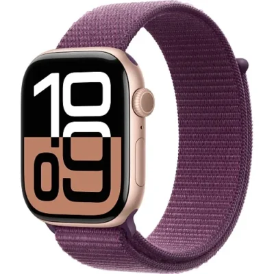 Смарт-годинник Apple Watch Series 10 GPS + Cellular 46mm Rose Gold Aluminum Case w. Plum S. Loop (MWY83) - image 1