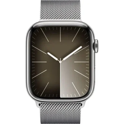 Смарт-годинник Apple Watch Series 9 GPS + Cellular 41mm Silver S. Steel Case w. Silver Milanese Loop (MRJ43) - image 2