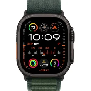 Смарт-годинник Apple Watch Ultra 2 GPS + Cellular 49mm Black Titan. Case w. Dark Green Alpine Loop - Large (MX4T3) - image 2
