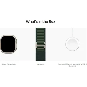 Смарт-годинник Apple Watch Ultra 2 GPS + Cellular 49mm Natural Titan. Case w. Dark Green Alpine Loop - S (MYT33+MXMU3) - image 4