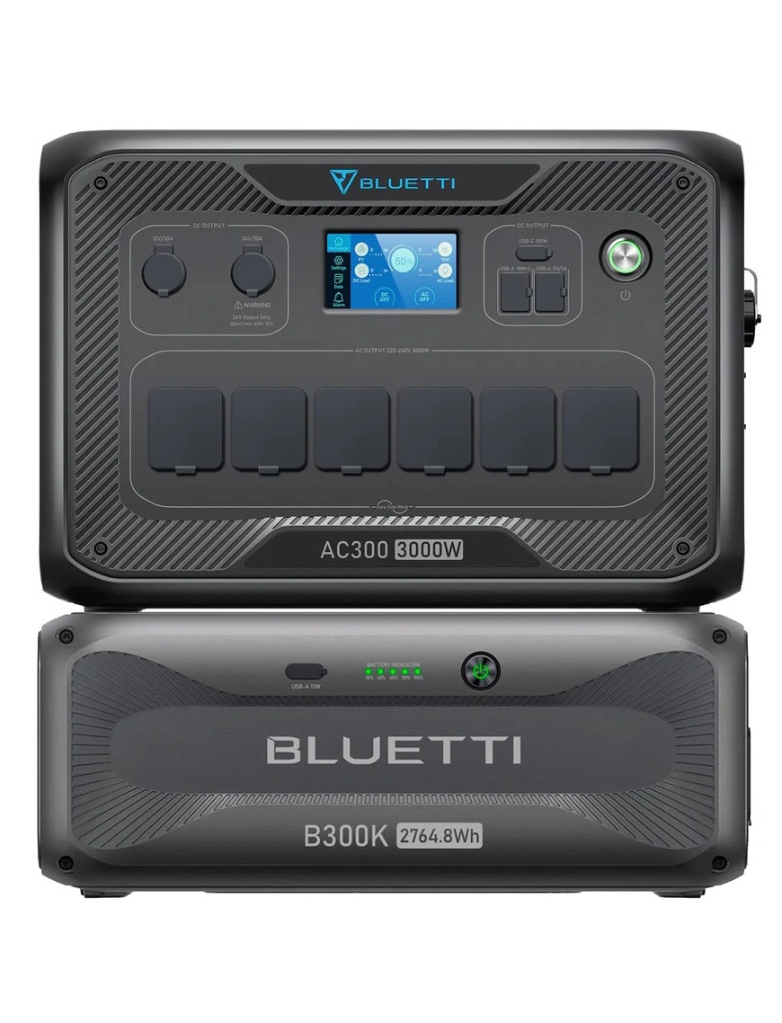 Комплект зарядної станції BLUETTI AC300 + battery module B300K - image 1 Комплект зарядної станції BLUETTI AC300 + battery module B300K - image 1