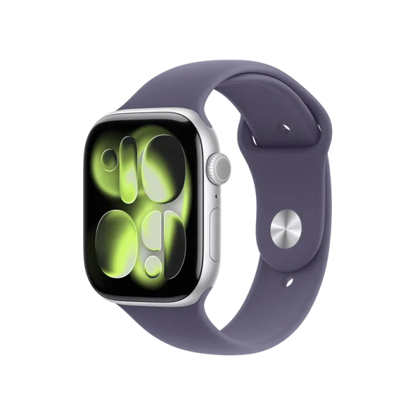 Смарт-часы Apple Watch Series 11 GPS + Cellular 46mm Silver Alu. Case w. Purple Fog S. Band – S/M (MFCP4) - image 1 Смарт-часы Apple Watch Series 11 GPS + Cellular 46mm Silver Alu. Case w. Purple Fog S. Band – S/M (MFCP4) - image 1