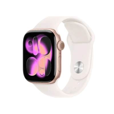 Смарт-часы Apple Watch Series 11 GPS 46mm Rose Gold Alu. Case w. Light Blush S. Band – S/M (MEV64) - image 1