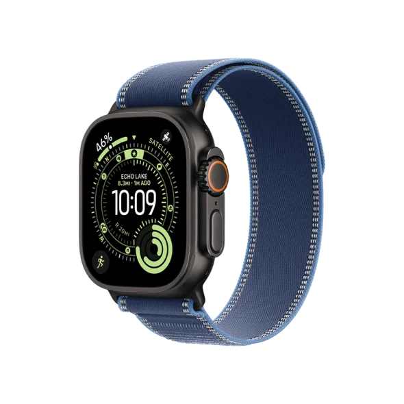 Смарт-часы Apple Watch Ultra 3 GPS + Cellular 49mm Black Tit. Case w. Blue/Bright Blue Trail Loop – S/M (MF254+MG9Q4) - image 1 Смарт-часы Apple Watch Ultra 3 GPS + Cellular 49mm Black Tit. Case w. Blue/Bright Blue Trail Loop – S/M (MF254+MG9Q4) - image 1