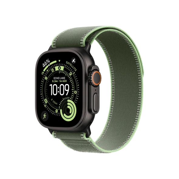 Смарт-часы Apple Watch Ultra 3 GPS + Cellular 49mm Black Tit. Case w. Green/Neon Trail Loop – M/L (MF254+MG9P4) - image 1 Смарт-часы Apple Watch Ultra 3 GPS + Cellular 49mm Black Tit. Case w. Green/Neon Trail Loop – M/L (MF254+MG9P4) - image 1