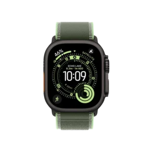 Смарт-часы Apple Watch Ultra 3 GPS + Cellular 49mm Black Tit. Case w. Green/Neon Trail Loop – S/M (MF254+MG9N4) - image 1
