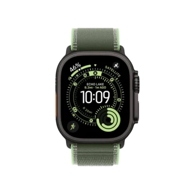 Смарт-часы Apple Watch Ultra 3 GPS + Cellular 49mm Black Tit. Case w. Green/Neon Trail Loop – S/M (MF254+MG9N4) - image 1