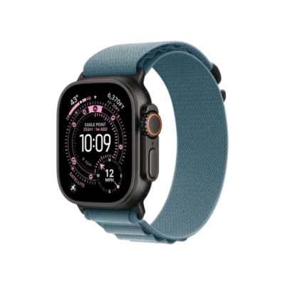Смарт-часы Apple Watch Ultra 3 GPS + Cellular 49mm Black Tit. Case w. Light Blue Alpine Loop – Small (MF254+MG9K4) - image 1