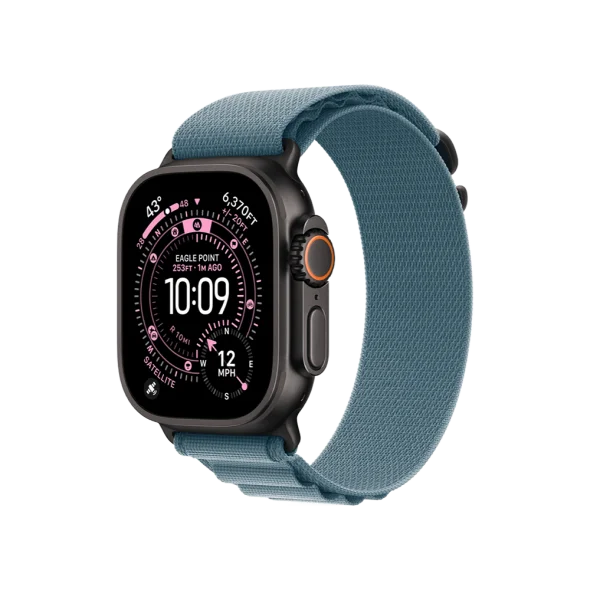 Смарт-часы Apple Watch Ultra 3 GPS + Cellular 49mm Black Tit. Case w. Light Blue Alpine Loop – Small (MF254+MG9K4) - image 1 Смарт-часы Apple Watch Ultra 3 GPS + Cellular 49mm Black Tit. Case w. Light Blue Alpine Loop – Small (MF254+MG9K4) - image 1