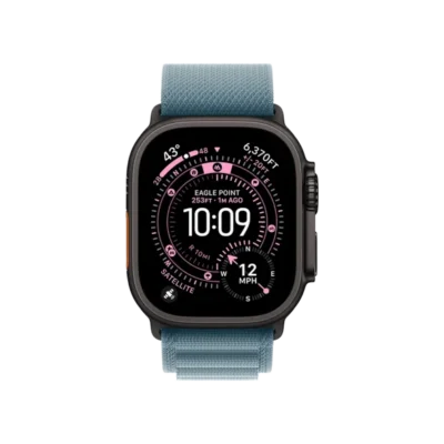 Смарт-часы Apple Watch Ultra 3 GPS + Cellular 49mm Black Tit. Case w. Light Blue Alpine Loop – Small (MF254+MG9K4) - image 2