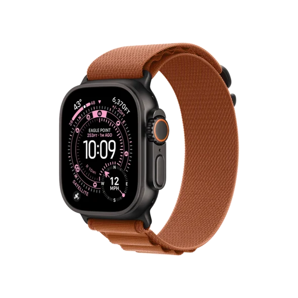 Смарт-часы Apple Watch Ultra 3 GPS + Cellular 49mm Black Tit. Case w. Terra Cotta Alpine Loop – Small (MF254+MG9D4) - image 1 Смарт-часы Apple Watch Ultra 3 GPS + Cellular 49mm Black Tit. Case w. Terra Cotta Alpine Loop – Small (MF254+MG9D4) - image 1