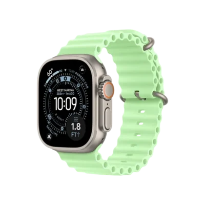 Смарт-часы Apple Watch Ultra 3 GPS + Cellular 49mm Natural Tit. Case w. Neon Green Ocean Band (MF1V4+MGCF4) - image 1
