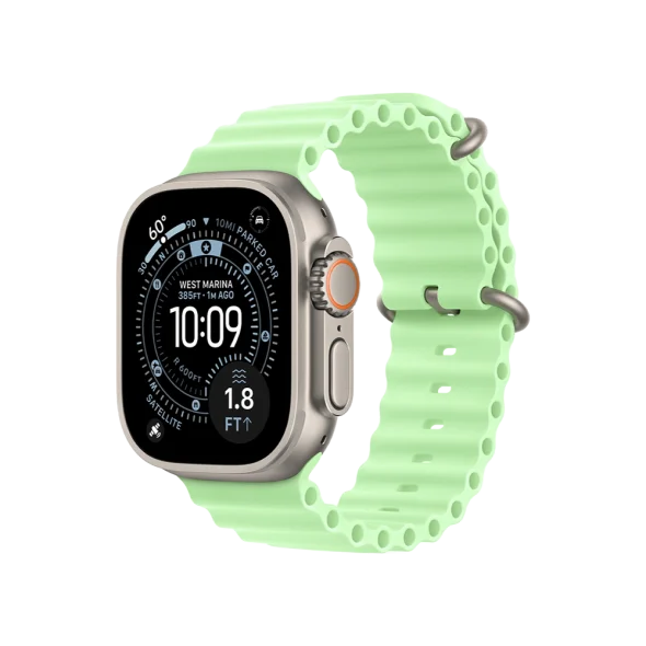 Смарт-часы Apple Watch Ultra 3 GPS + Cellular 49mm Natural Tit. Case w. Neon Green Ocean Band (MF1V4+MGCF4) - image 1 Смарт-часы Apple Watch Ultra 3 GPS + Cellular 49mm Natural Tit. Case w. Neon Green Ocean Band (MF1V4+MGCF4) - image 1