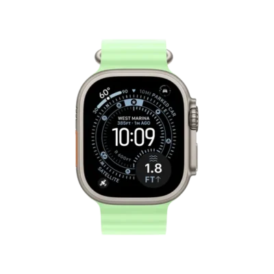 Смарт-часы Apple Watch Ultra 3 GPS + Cellular 49mm Natural Tit. Case w. Neon Green Ocean Band (MF1V4+MGCF4) - image 2