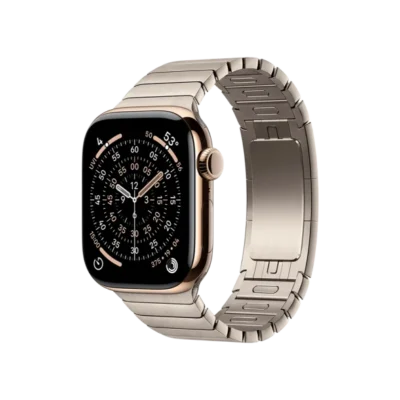Смарт-часы Apple Watch Series 11 GPS + Cellular 42mm Gold Tit. Case w. Natural Link Bracelet (MF9M4+MXMA3) - image 1