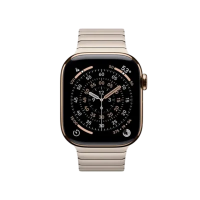 Смарт-часы Apple Watch Series 11 GPS + Cellular 42mm Gold Tit. Case w. Natural Link Bracelet (MF9M4+MXMA3) - image 2