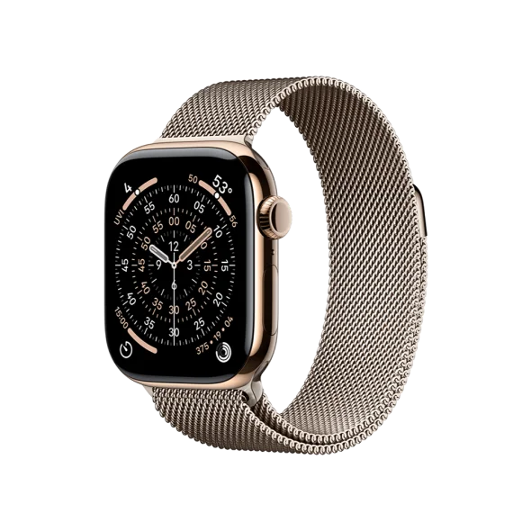 Смарт-часы Apple Watch Series 11 GPS + Cellular 42mm Gold Tit. Case w. Natural Milanese Loop (MF9M4+MGHY4) - image 1 Смарт-часы Apple Watch Series 11 GPS + Cellular 42mm Gold Tit. Case w. Natural Milanese Loop (MF9M4+MGHY4) - image 1