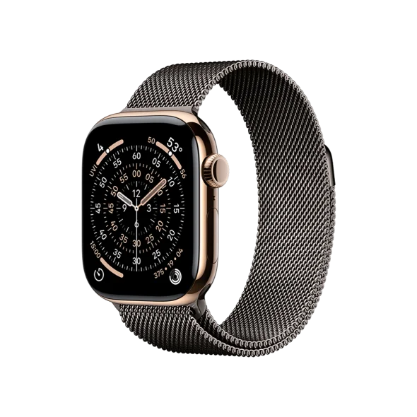 Смарт-часы Apple Watch Series 11 GPS + Cellular 42mm Gold Tit. Case w. Slate Milanese Loop (MF9M4+MGJ14) - image 1 Смарт-часы Apple Watch Series 11 GPS + Cellular 42mm Gold Tit. Case w. Slate Milanese Loop (MF9M4+MGJ14) - image 1