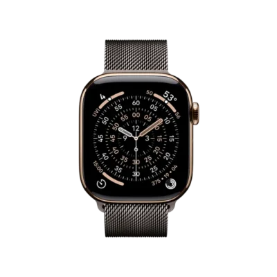 Смарт-часы Apple Watch Series 11 GPS + Cellular 42mm Gold Tit. Case w. Slate Milanese Loop (MF9M4+MGJ14) - image 2