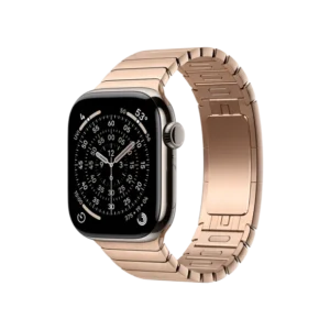 Смарт-часы Apple Watch Series 11 GPS + Cellular 42mm Natural Tit. Case w. Gold Link Bracelet (MF9H4+MXMC3) - image 1