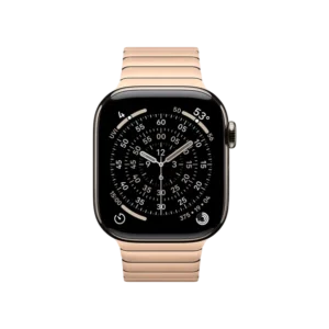 Смарт-часы Apple Watch Series 11 GPS + Cellular 42mm Natural Tit. Case w. Gold Link Bracelet (MF9H4+MXMC3) - image 2