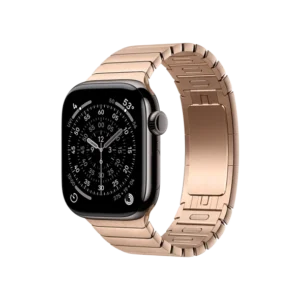 Смарт-часы Apple Watch Series 11 GPS + Cellular 42mm Slate Tit. Case w. Gold Link Bracelet (MF9K4+MXMC3) - image 1