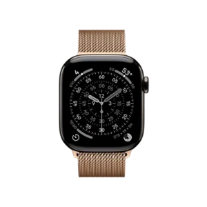 Смарт-часы Apple Watch Series 11 GPS + Cellular 42mm Slate Tit. Case w. Gold Milanese Loop (MF9K4+MGJ04) - image 2