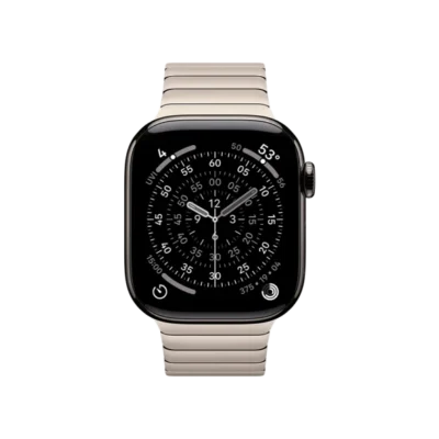 Смарт-часы Apple Watch Series 11 GPS + Cellular 42mm Slate Tit. Case w. Natural Link Bracelet (MF9K4+MXMA3) - image 1