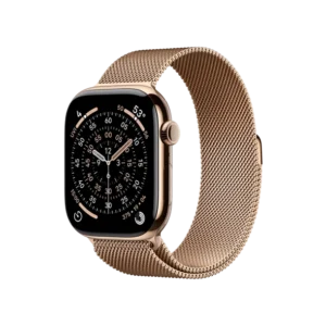 Смарт-часы Apple Watch Series 11 GPS + Cellular 46mm Gold Tit. Case w. Gold Milanese Loop – M/L (MFD84) - image 1