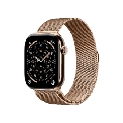 Смарт-часы Apple Watch Series 11 GPS + Cellular 46mm Gold Tit. Case w. Gold Milanese Loop – M/L (MFD84) - image 1