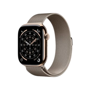 Смарт-часы Apple Watch Series 11 GPS + Cellular 46mm Gold Tit. Case w. Natural Milanese Loop – S/M (MFC34+MGJ24) - image 1