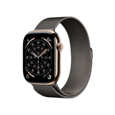 Смарт-часы Apple Watch Series 11 GPS + Cellular 46mm Gold Tit. Case w. Slate Milanese Loop – M/L (MFC34+MGJ74) - image 1