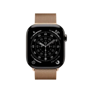 Смарт-часы Apple Watch Series 11 GPS + Cellular 46mm Slate Tit. Case w. Gold Milanese Loop – M/L (MFC14+MGJ54) - image 2
