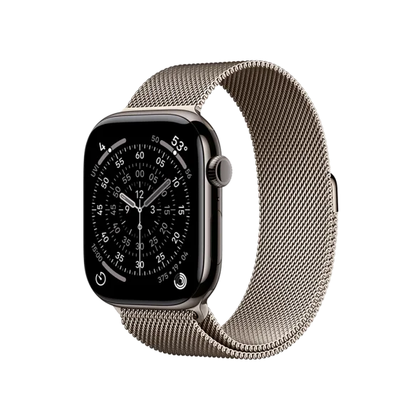 Смарт-часы Apple Watch Series 11 GPS + Cellular 46mm Slate Tit. Case w. Natural Milanese Loop – M/L (MFC14+MGJ34) - image 1 Смарт-часы Apple Watch Series 11 GPS + Cellular 46mm Slate Tit. Case w. Natural Milanese Loop – M/L (MFC14+MGJ34) - image 1